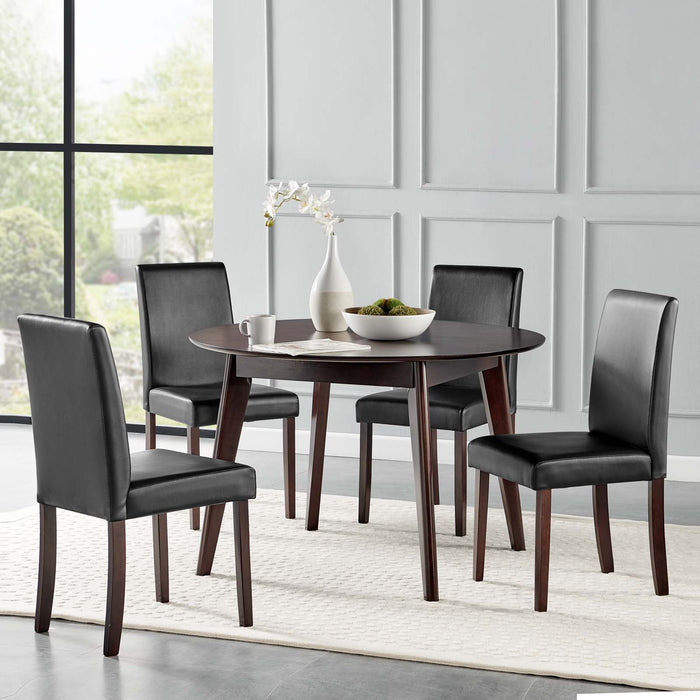 Prosper 5 Piece Faux Leather Dining Set