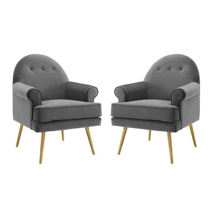 Revive Armchair Performance Velvet Set of 2