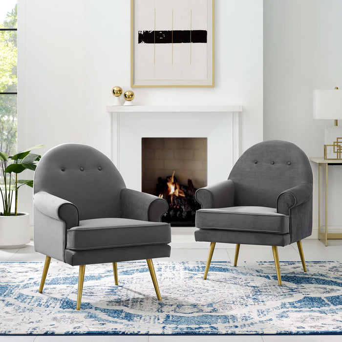 Revive Armchair Performance Velvet Set of 2