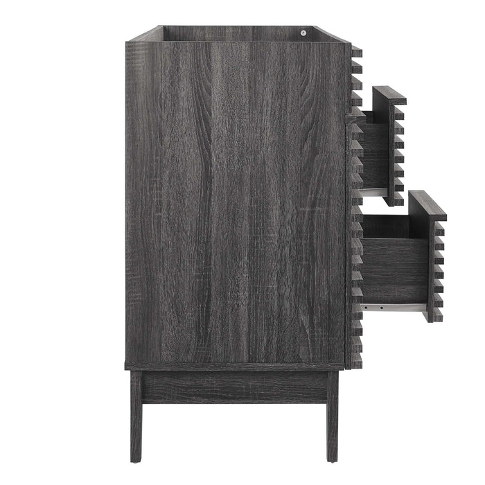 Render 48" Double Sink Compatible (Not Included) Bathroom Vanity Cabinet