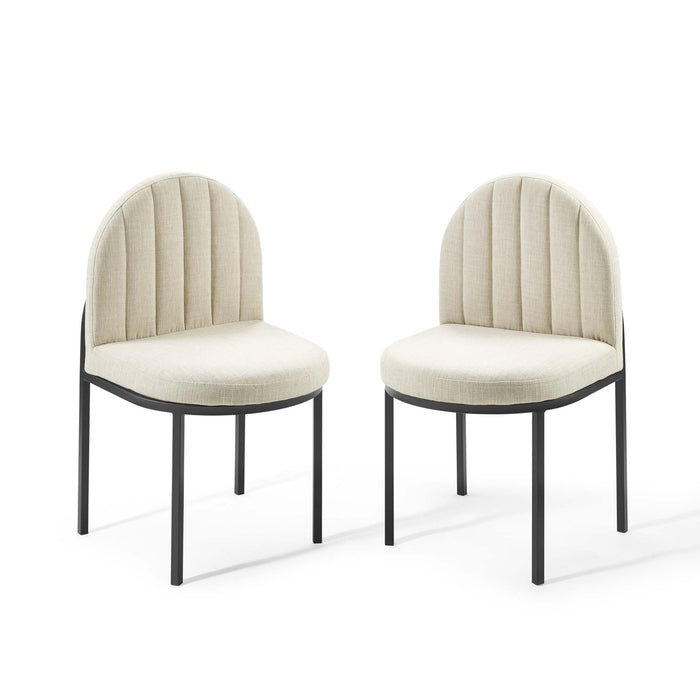 Isla Dining Side Chair Upholstered Fabric Set of 2