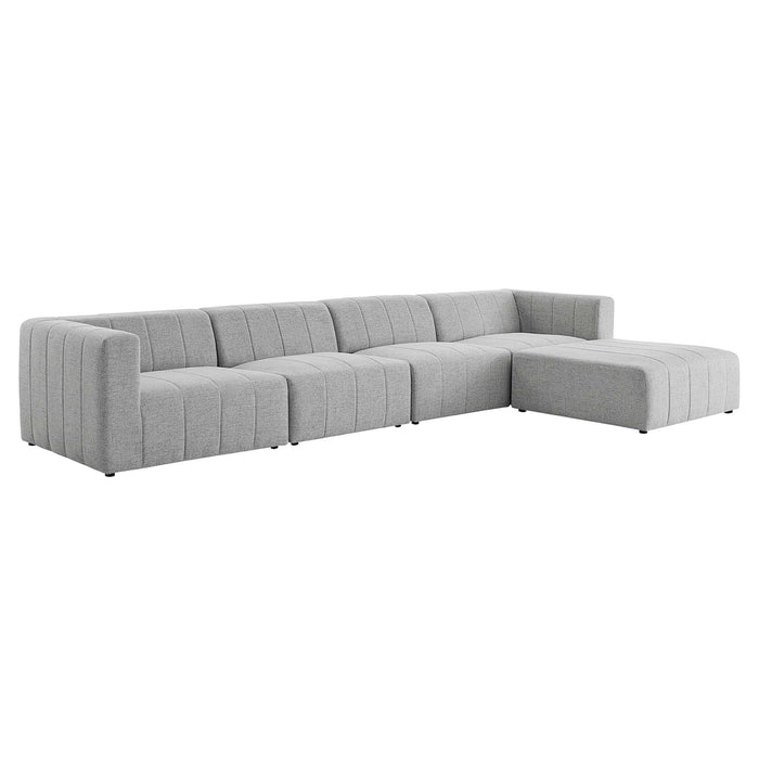 Bartlett Upholstered Fabric 5-Piece Sectional Sofa