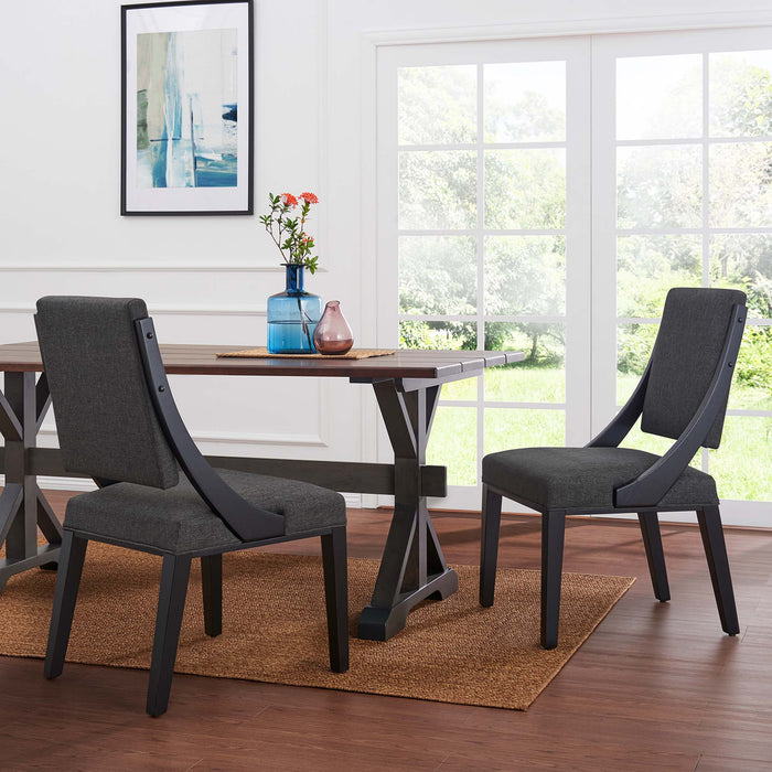 Cambridge Upholstered Fabric Dining Chairs - Set of 2