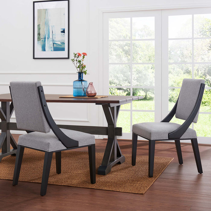 Cambridge Upholstered Fabric Dining Chairs - Set of 2