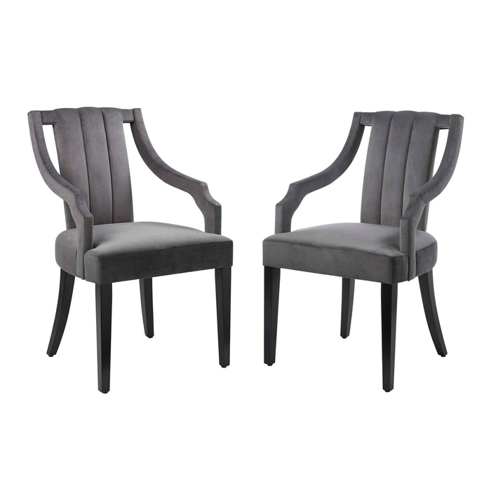 Virtue Performance Velvet Dining Chairs - Set of 2