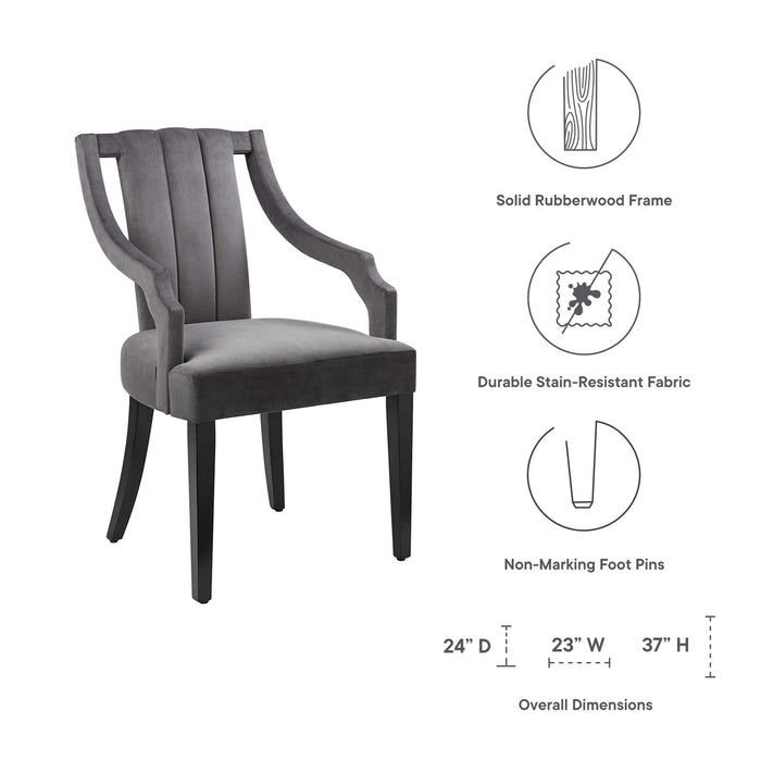 Virtue Performance Velvet Dining Chairs - Set of 2