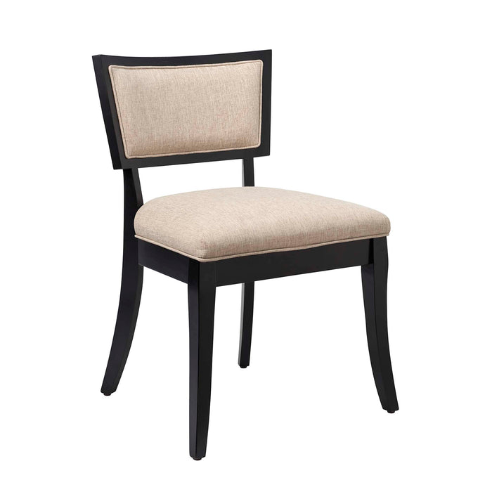 Pristine Upholstered Fabric Dining Chairs - Set of 2