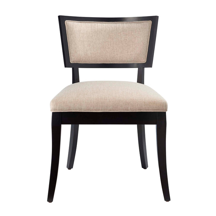 Pristine Upholstered Fabric Dining Chairs - Set of 2