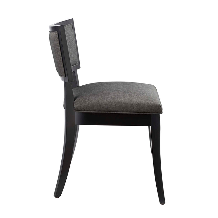 Pristine Upholstered Fabric Dining Chairs - Set of 2