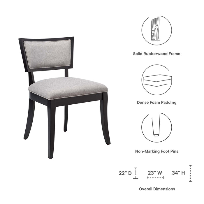 Pristine Upholstered Fabric Dining Chairs - Set of 2