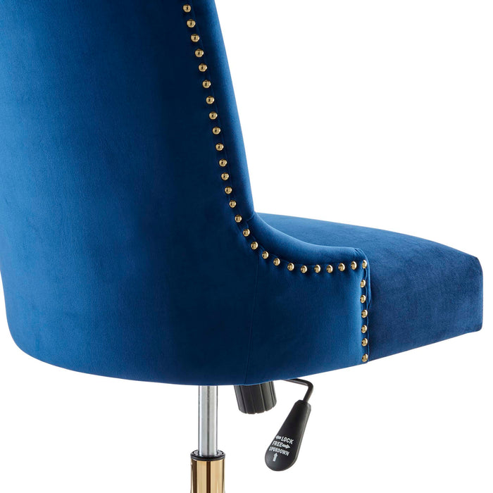 Empower Channel Tufted Performance Velvet Office Chair