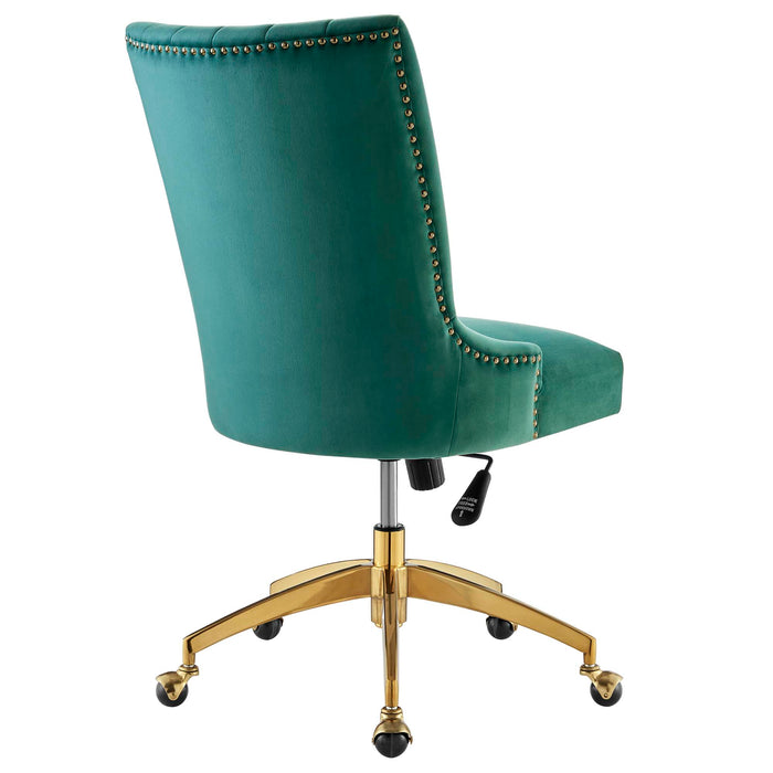 Empower Channel Tufted Performance Velvet Office Chair