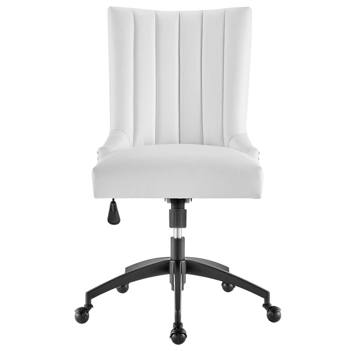 Empower Channel Tufted Vegan Leather Office Chair