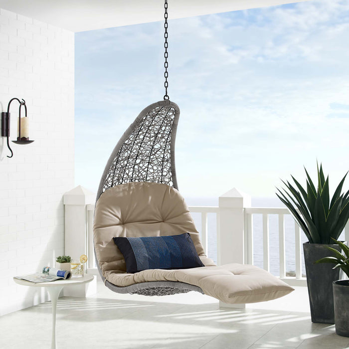 Landscape Hanging Chaise Lounge Outdoor Patio Swing Chair