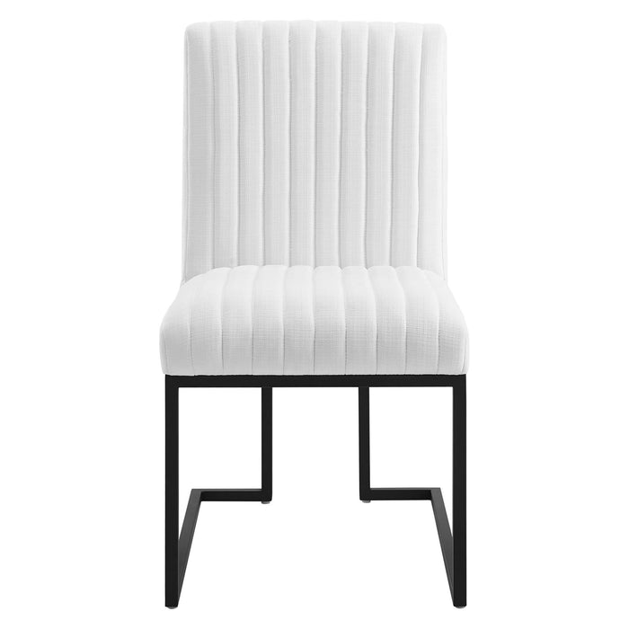 Indulge Channel Tufted Fabric Dining Chair