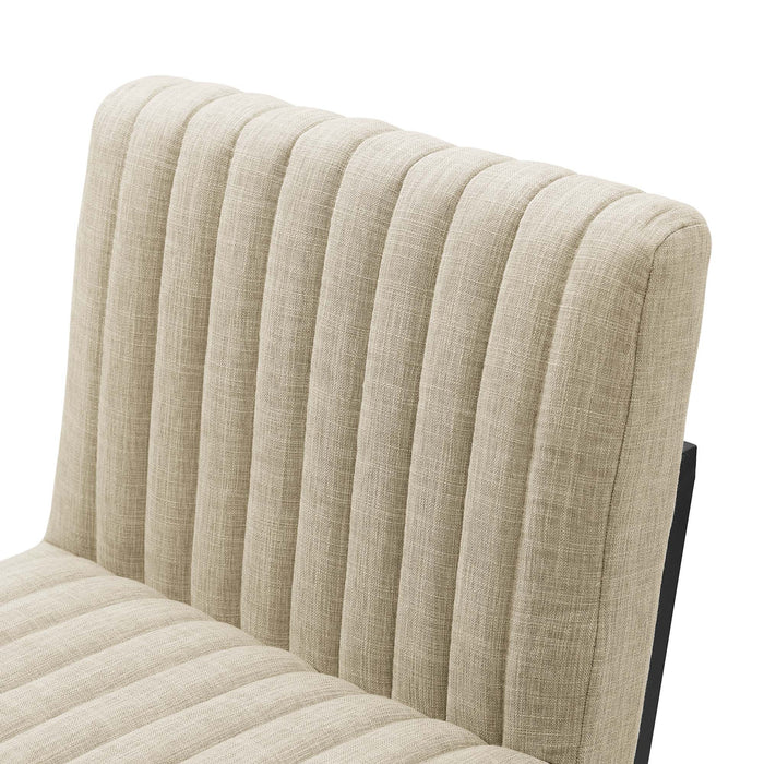 Indulge Channel Tufted Fabric Bar Stool