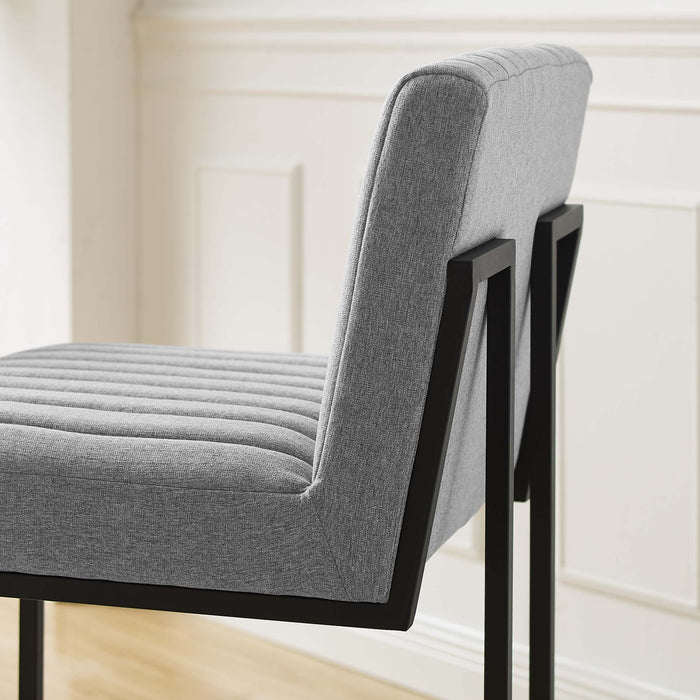 Indulge Channel Tufted Fabric Bar Stool