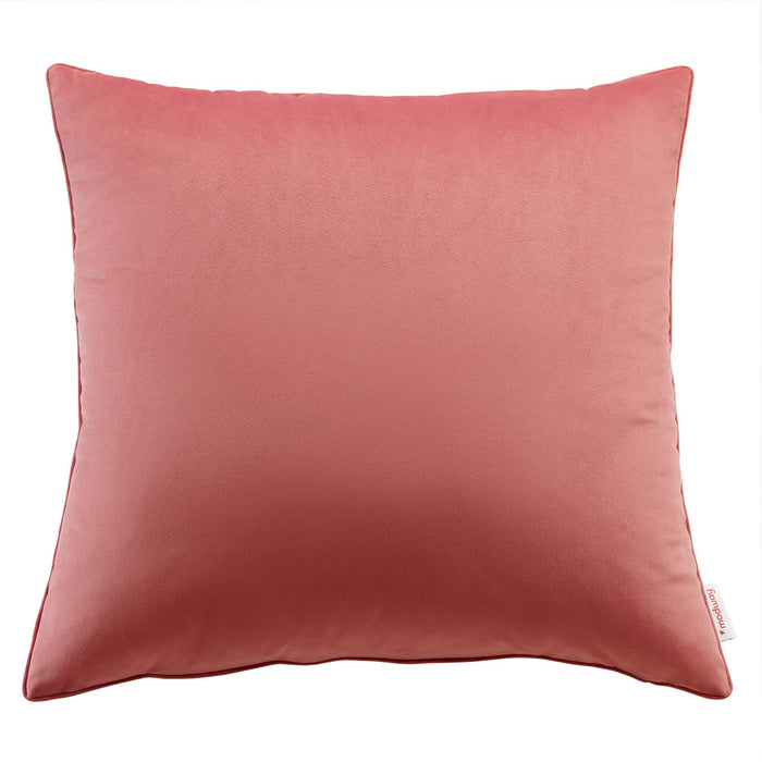 Enhance 24" Performance Velvet Throw Pillow