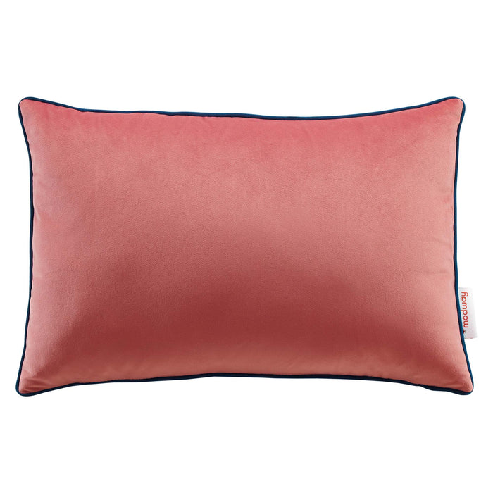 Accentuate 18" Lumbar Performance Velvet Throw Pillow