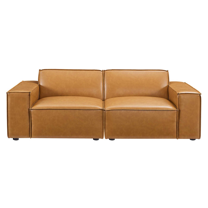 Restore Vegan Leather Loveseat