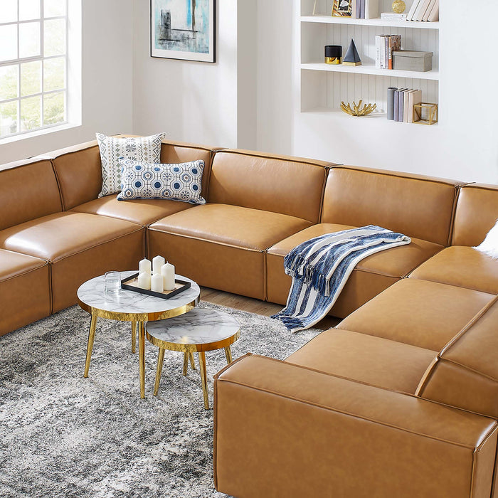 Restore 8-Piece Vegan Leather Sectional Sofa