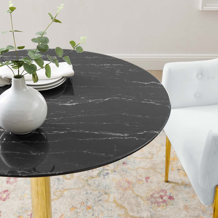 Verne 35" Artificial Marble Dining Table