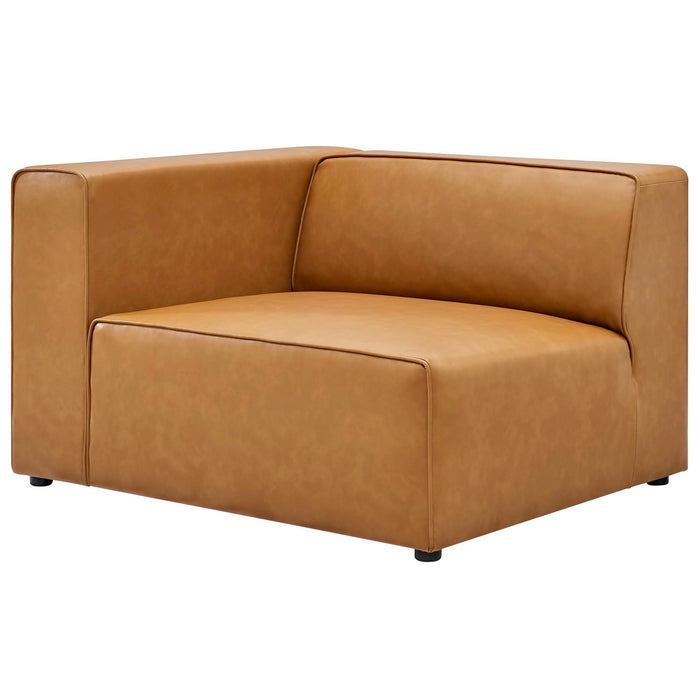 Mingle Vegan Leather 3-Piece Sectional Sofa