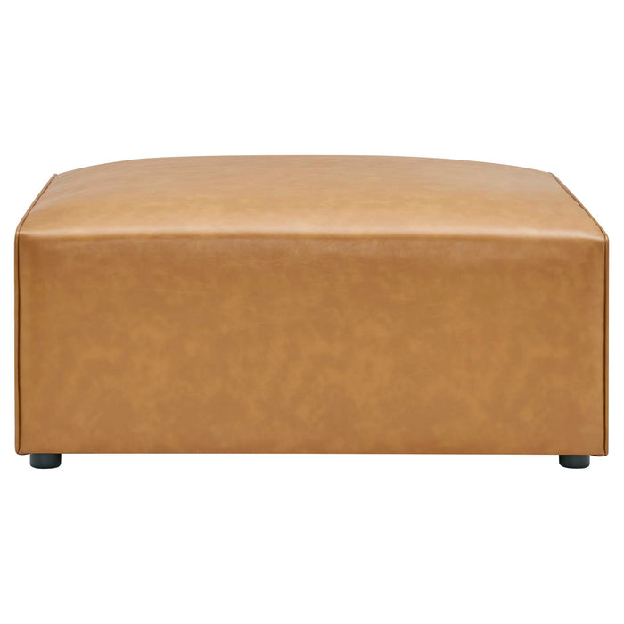 Mingle Vegan Leather 4-Piece Sofa and 2 Ottomans Set