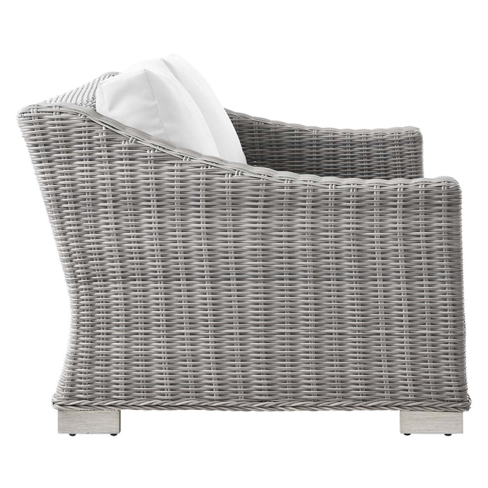 Conway Outdoor Patio Wicker Rattan Loveseat