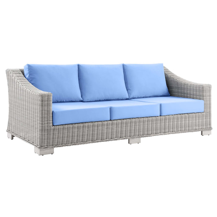 Conway Outdoor Patio Wicker Rattan Sofa