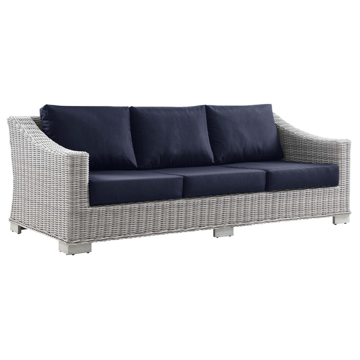 Conway Outdoor Patio Wicker Rattan Sofa