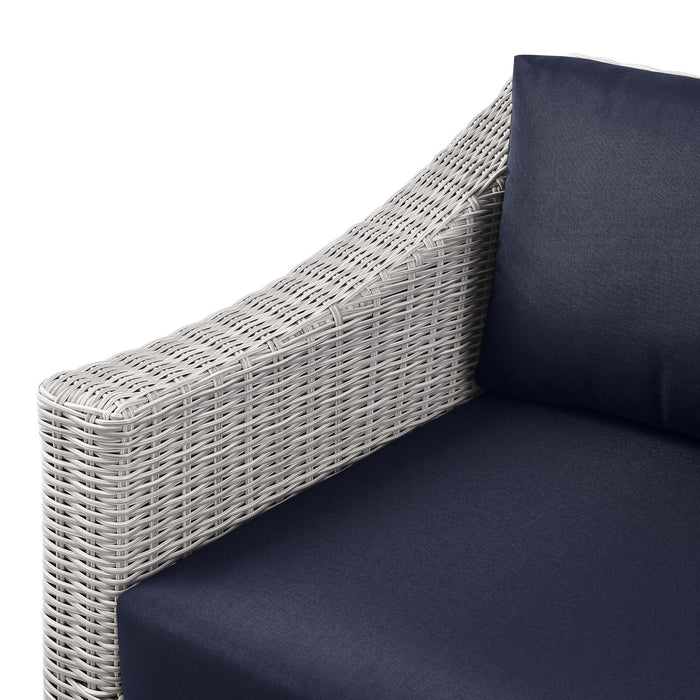 Conway Outdoor Patio Wicker Rattan Left-Arm Chair