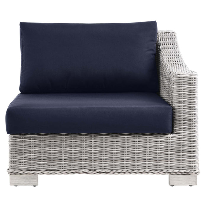 Conway Outdoor Patio Wicker Rattan Right-Arm Chair