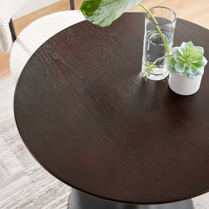 Lippa 28" Round Wood Grain Dining Table