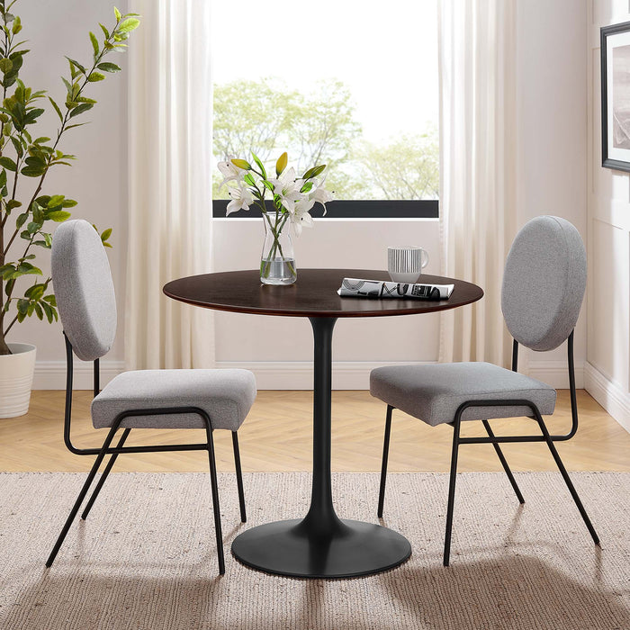 Lippa 36" Round Wood Grain Dining Table