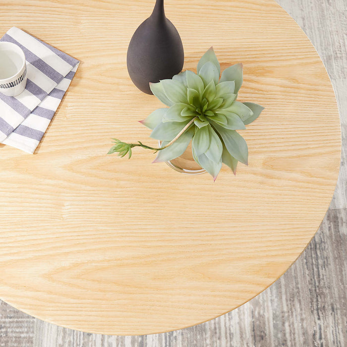 Lippa 36" Round Wood Grain Dining Table