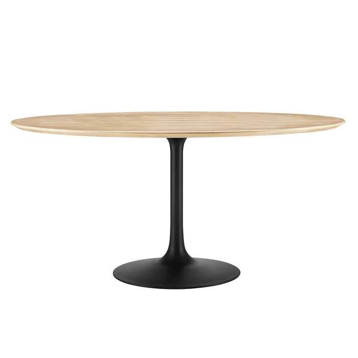 Lippa 60" Round Wood Grain Dining Table