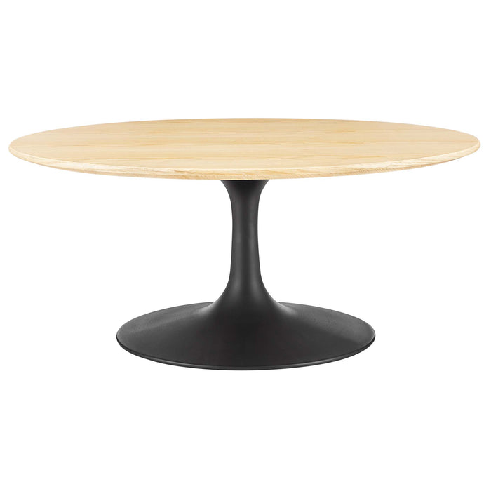 Lippa 36" Round Wood Grain Coffee Table