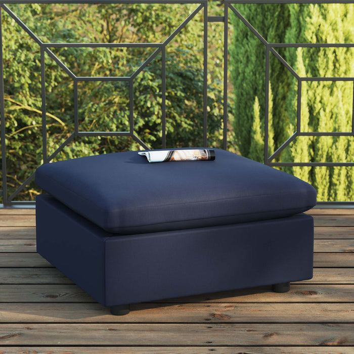 Commix Overstuffed Outdoor Patio Ottoman