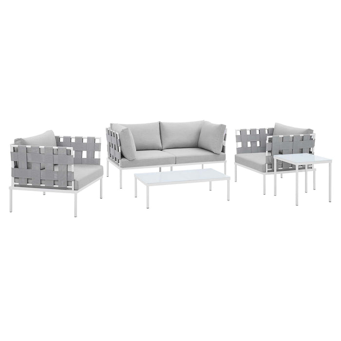 Harmony 5-Piece  Sunbrella® Outdoor Patio Aluminum Furniture Set