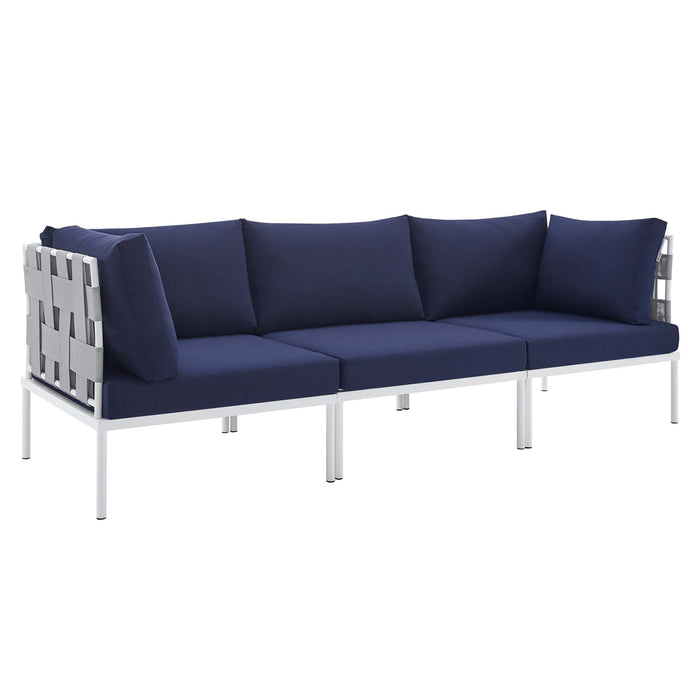 Harmony Sunbrella® Outdoor Patio Aluminum Sofa