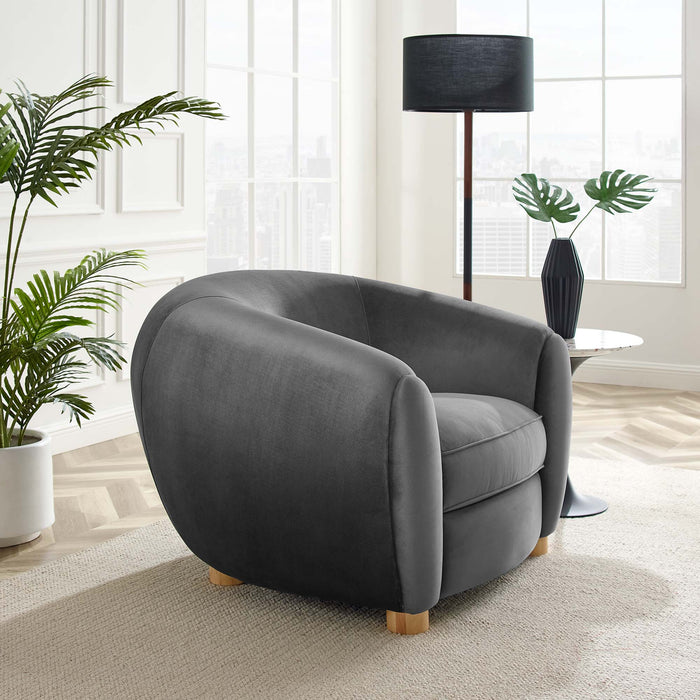 Abundant Performance Velvet Armchair