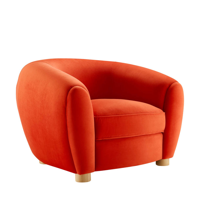 Abundant Performance Velvet Armchair