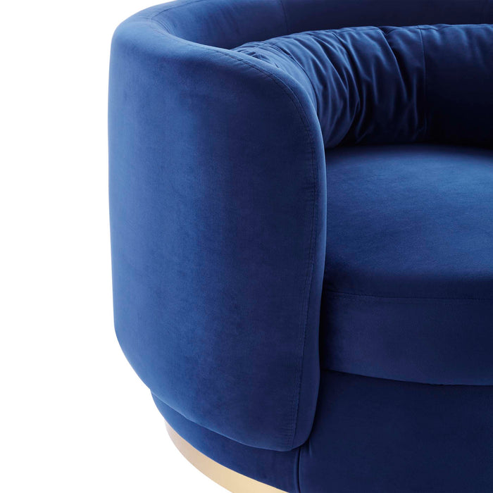 Relish Performance Velvet Swivel Chair