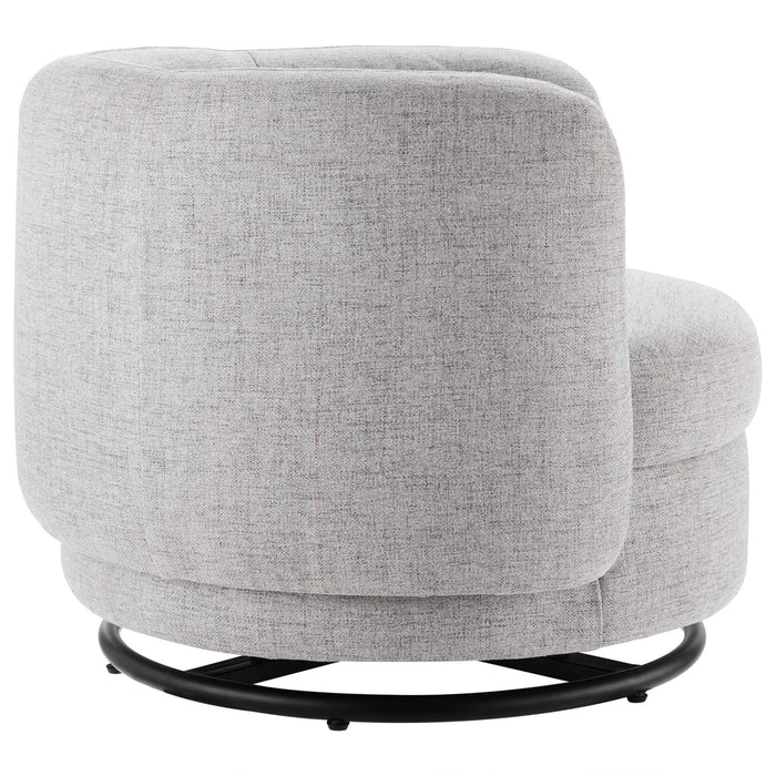 Relish Upholstered Fabric Swivel Chair