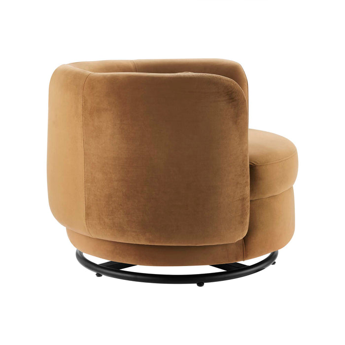 Relish Performance Velvet Swivel Chair