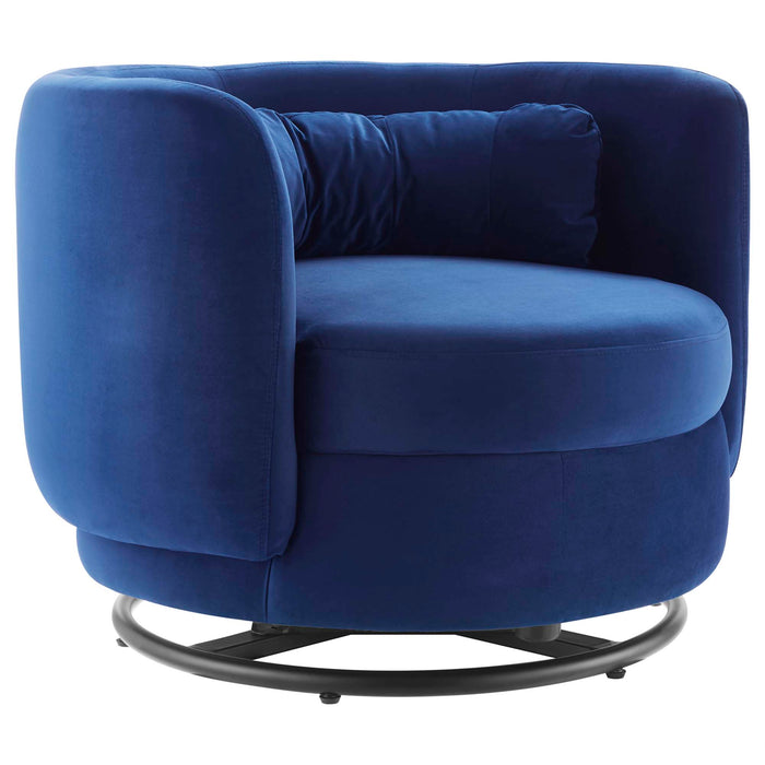 Relish Performance Velvet Swivel Chair