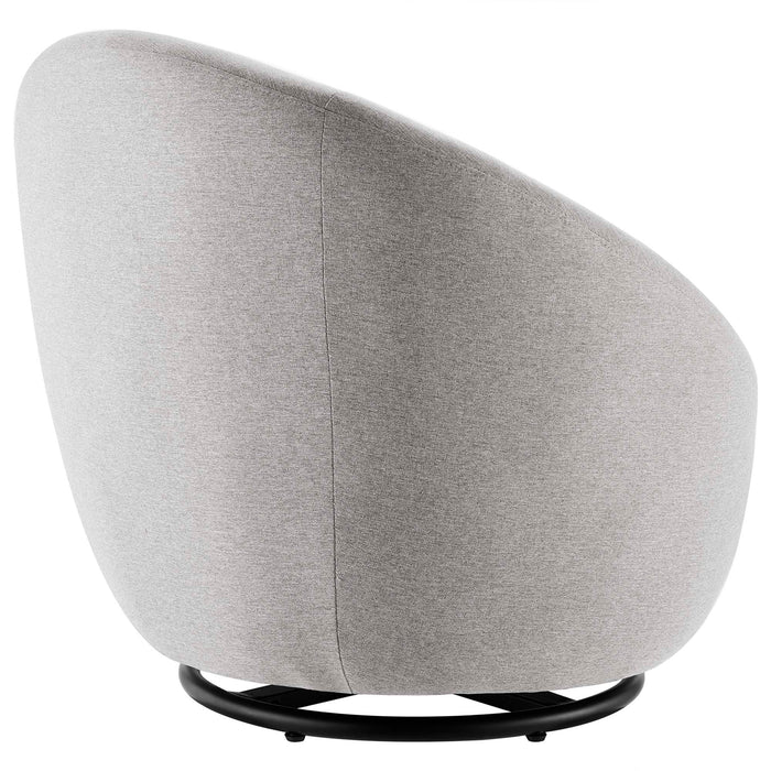 Buttercup Upholstered Fabric Swivel Chair