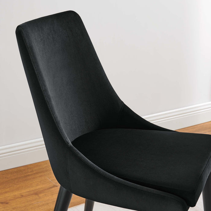 Viscount Performance Velvet Dining Chair