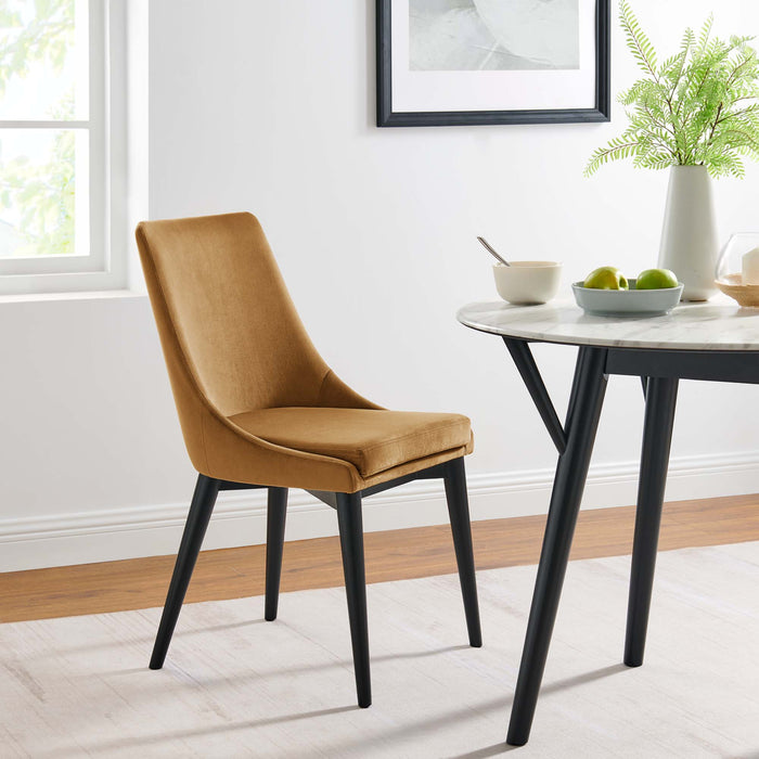 Viscount Performance Velvet Dining Chair